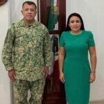 SE REÚNE BLANCA MERARI CON EL COMANDANTE DE LA 34 ZONA MILITAR